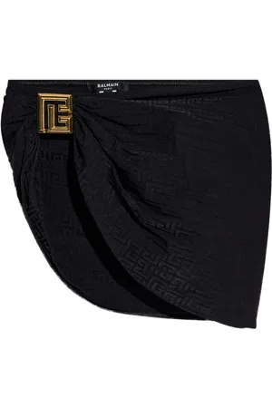 Balmain Logo-plaque beach cover-up
