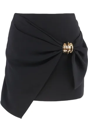 Elisabetta Franchi Macro-bow crepe mini skirt