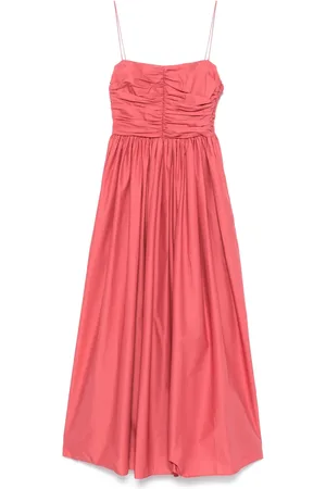 MATTEAU Gathered bodice midi dress