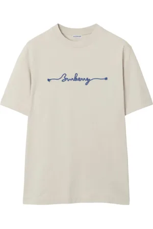 Burberry Logo-embroidered T-shirt