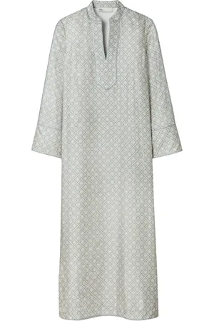 Tory Burch T-monogram silk kaftan