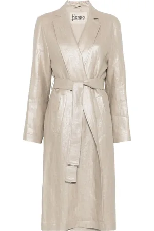 HERNO Lam??-effect trench coat