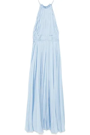 Maje Pliss??-effect maxi dress