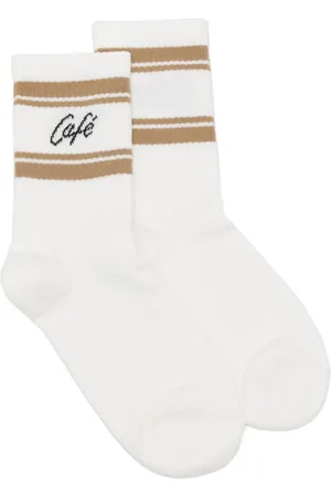 CAF Intarsia-knit logo socks