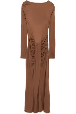 Staud Draped midi dress