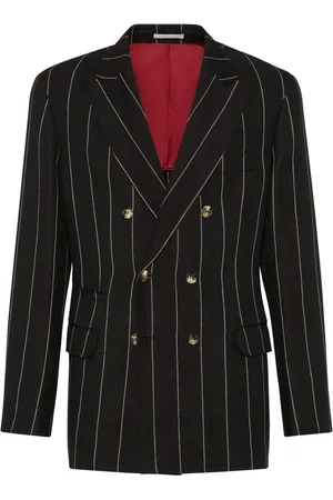 Brunello Cucinelli Striped twill blazer