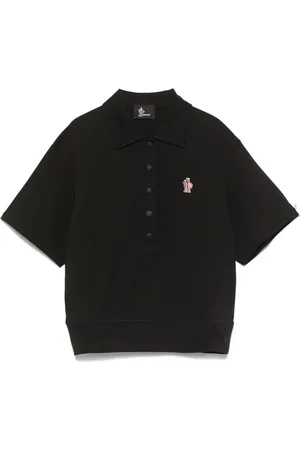 Moncler Logo-patch cotton polo shirt