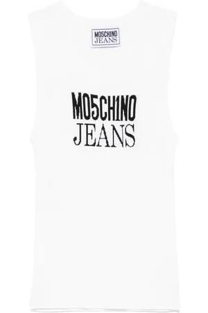 Moschino Logo-jacquard tank top