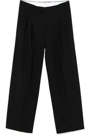 A PAPER KID Pleated straight-leg trousers