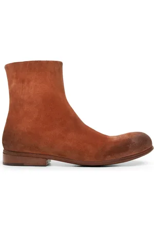 MARSÈLL Round-toe suede ankle boots