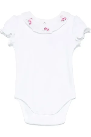 Tartine Et Chocolat Floral-embroidered bodysuit