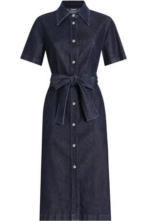 Dolce & Gabbana Belted denim dress