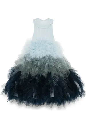 Ana Radu Gradient-effect tulle gown