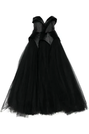Ana Radu Sweetheart-neck tulle gown