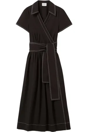 Claudie Pierlot Contrast-stitching midi dress