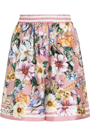 Dolce & Gabbana Floral-print satin shorts
