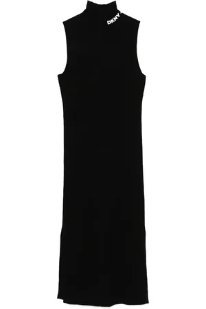 DKNY Fine-ribbed midi dress