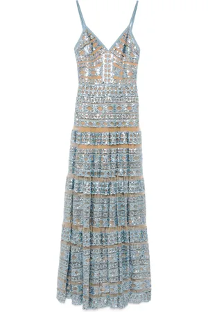 Elie saab Embroidered long dress