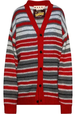 Marni Striped V-neck cardigan