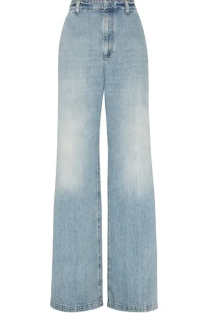 Brunello Cucinelli High-rise wide-leg jeans