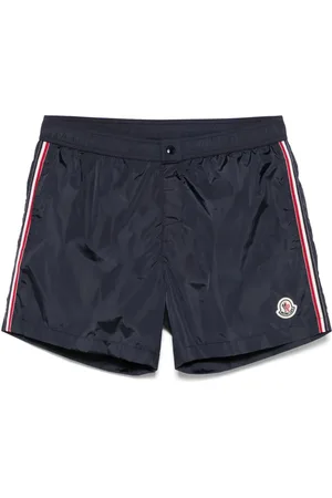 Moncler Stripe-detail swim shorts