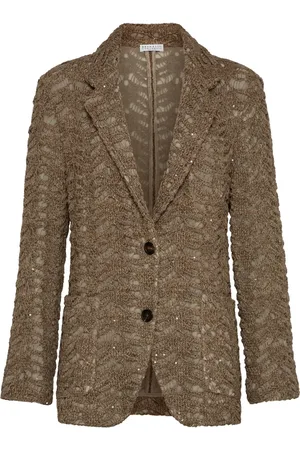 Brunello Cucinelli Lace-appliqu?? blazer