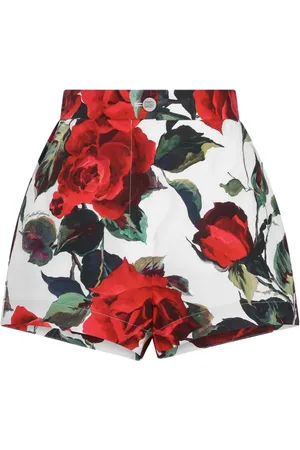 Dolce & Gabbana Rose-print shorts