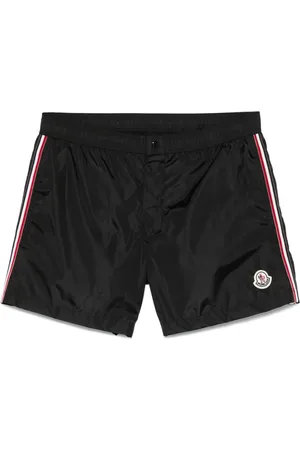 Moncler Tricolour-trimmed swim shorts