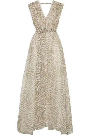 Brunello Cucinelli Printed silk dress