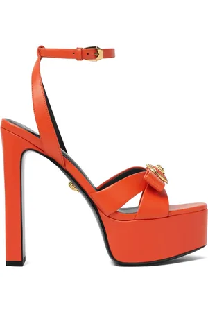 VERSACE 140mm Gianni Ribbon sandals