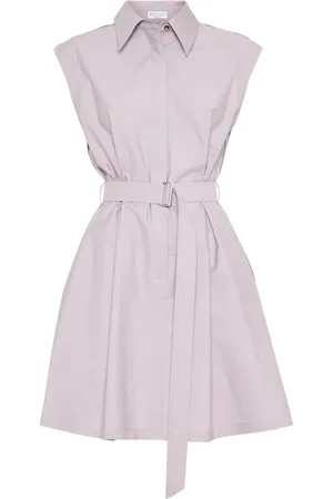 Brunello Cucinelli Belted mini dress