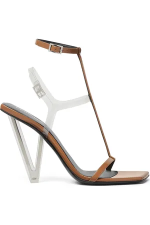 VERSACE 105mm V2025 patent-leather sandals