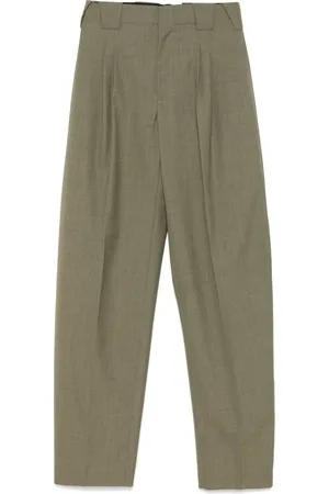 MUGLER Pleated wide-leg trousers