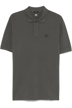 C.P. Company Logo-embroidered polo shirt