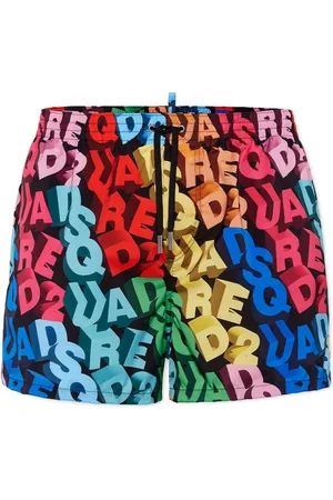Dsquared2 All-over logo-print swim shorts