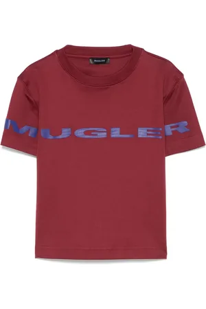 MUGLER Logo-appliqu?? T-shirt