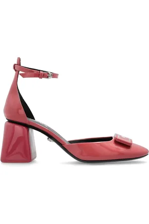 VERSACE 70mm leather pumps