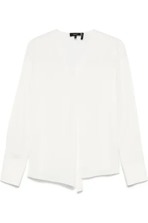 THEORY Silk georgette blouse