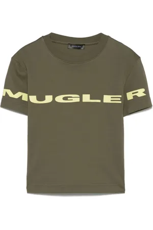 MUGLER Logo-appliqu?? T-shirt