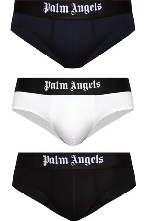 Palm Angels Logo-waistband briefs (pack of three)