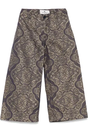 Etro Patterned-jacquard trousers