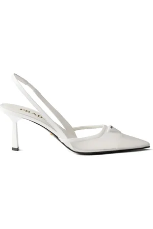 Prada 75mm triangle-logo pumps
