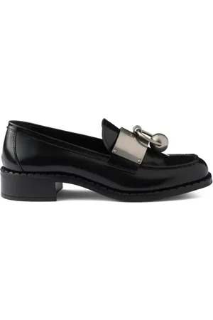 Prada Brushed leather loafers