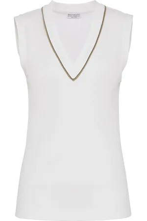 Brunello Cucinelli Ribbed-knit vest