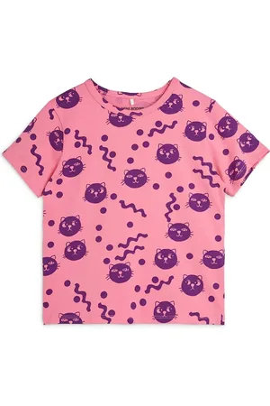 Mini Rodini Squiggly Cats-print T-shirt