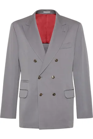 Brunello Cucinelli Gabardine cotton-cashmere blazer