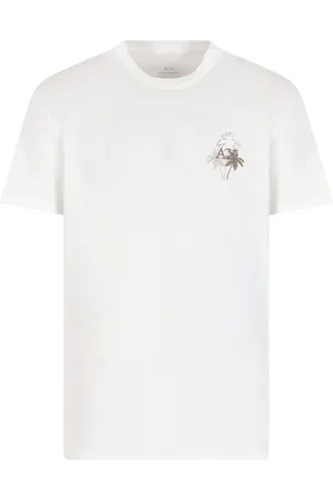 Armani Exchange Logo-embroidered T-shirt