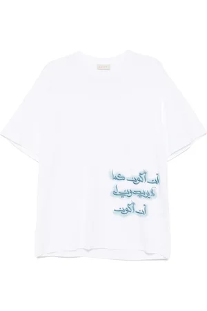 QASIMI Blurred calligraphy T-shirt