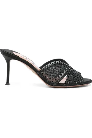 Aquazzura 75mm Crystal Lover sandals