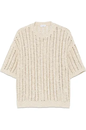 Brunello Cucinelli Open-knit T-shirt